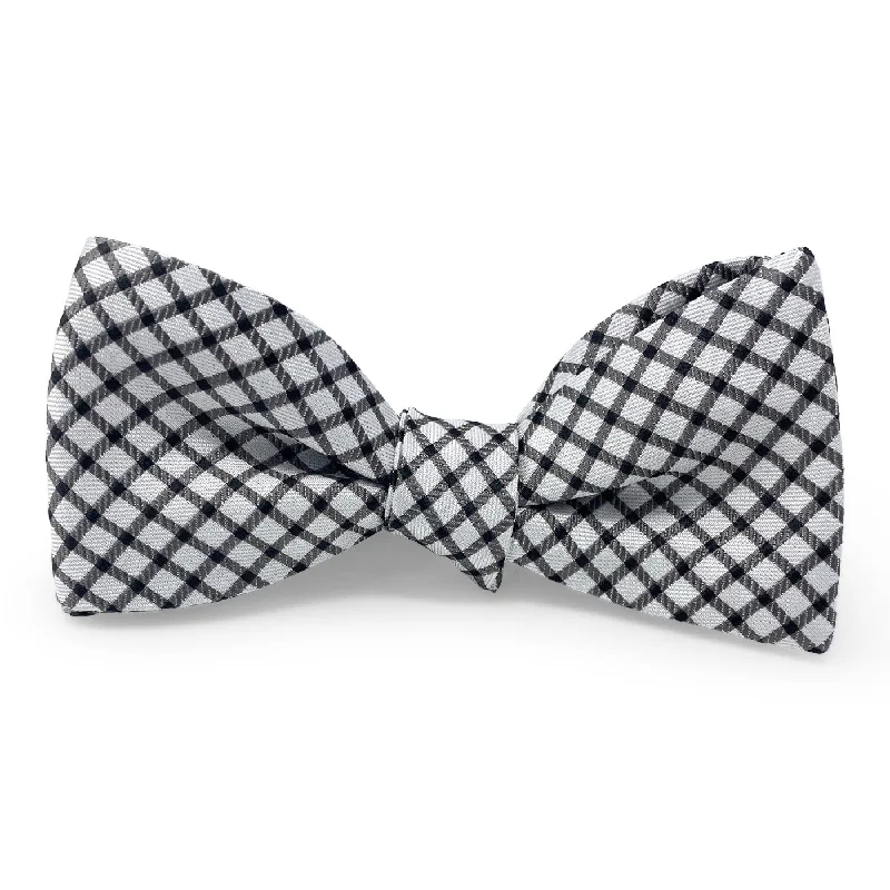 Plaid Formal: Bow - Black/White