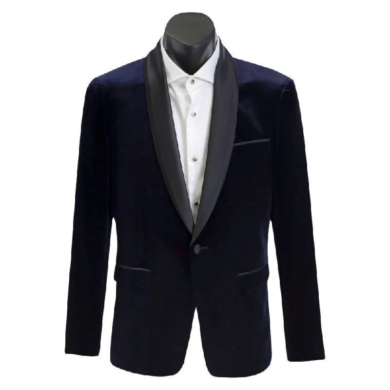 Navy Velvet Dinner/Tuxedo Jacket