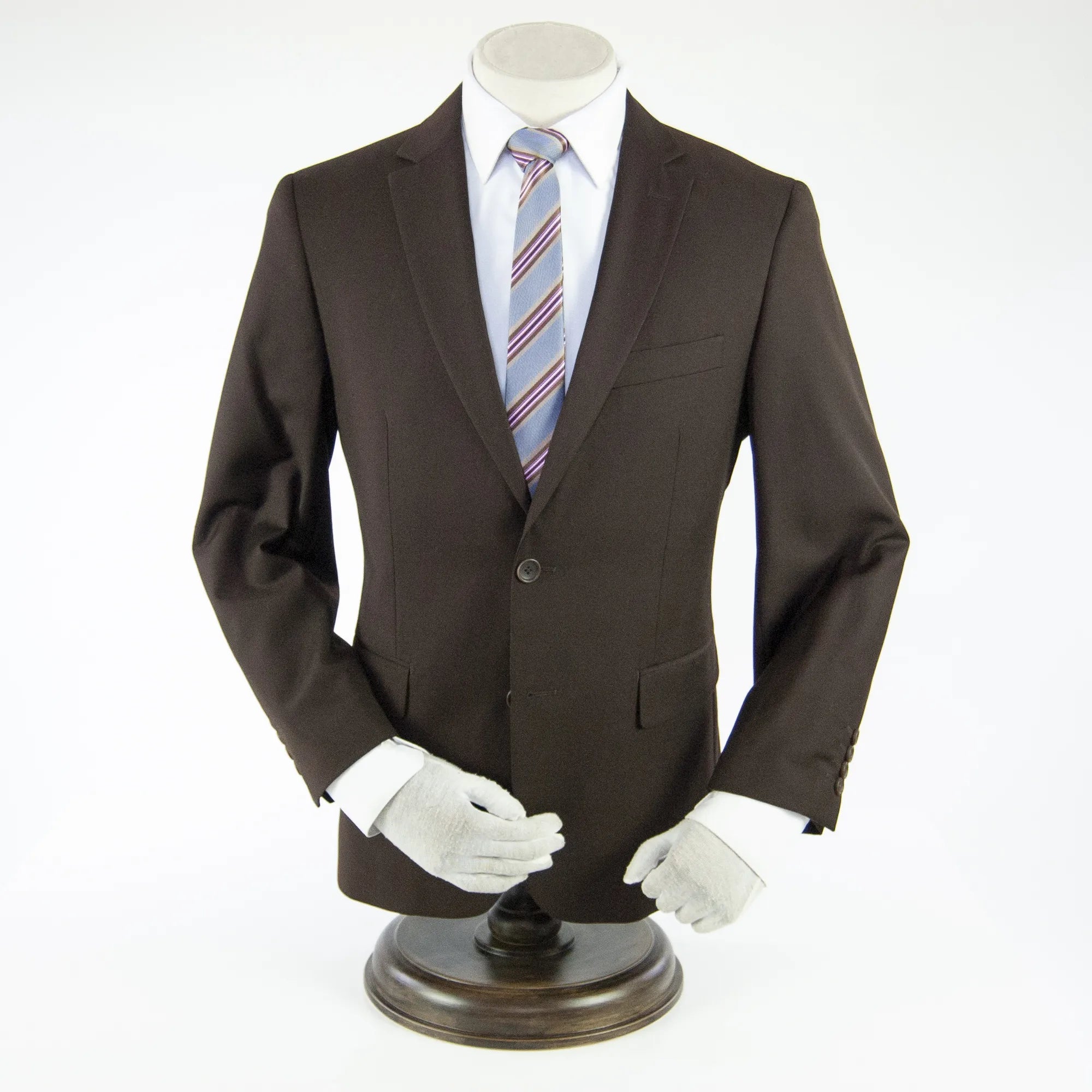 Brown Premium 2-Piece European Big & Tall Suit