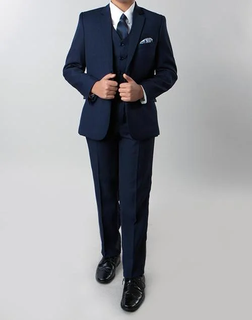 Classic Boy Suit 5 Piece Set Navy