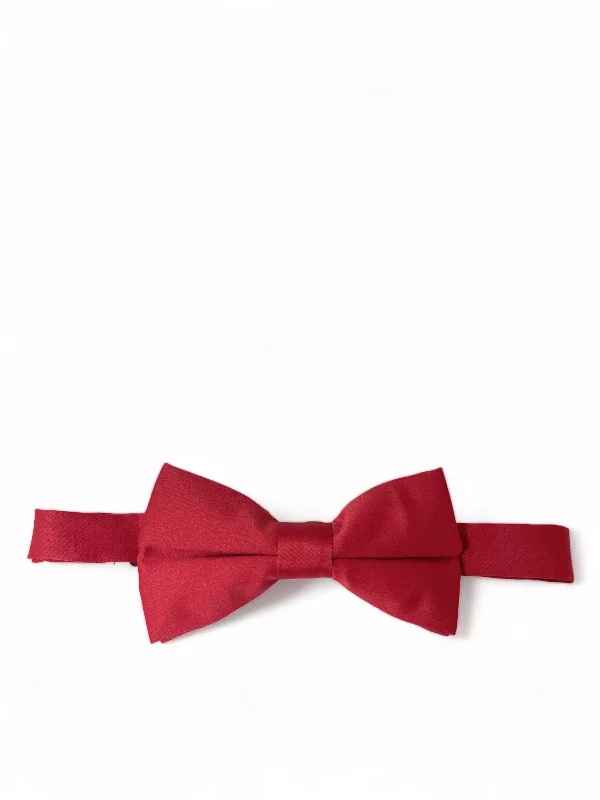 Classic Solid Red Bow Tie