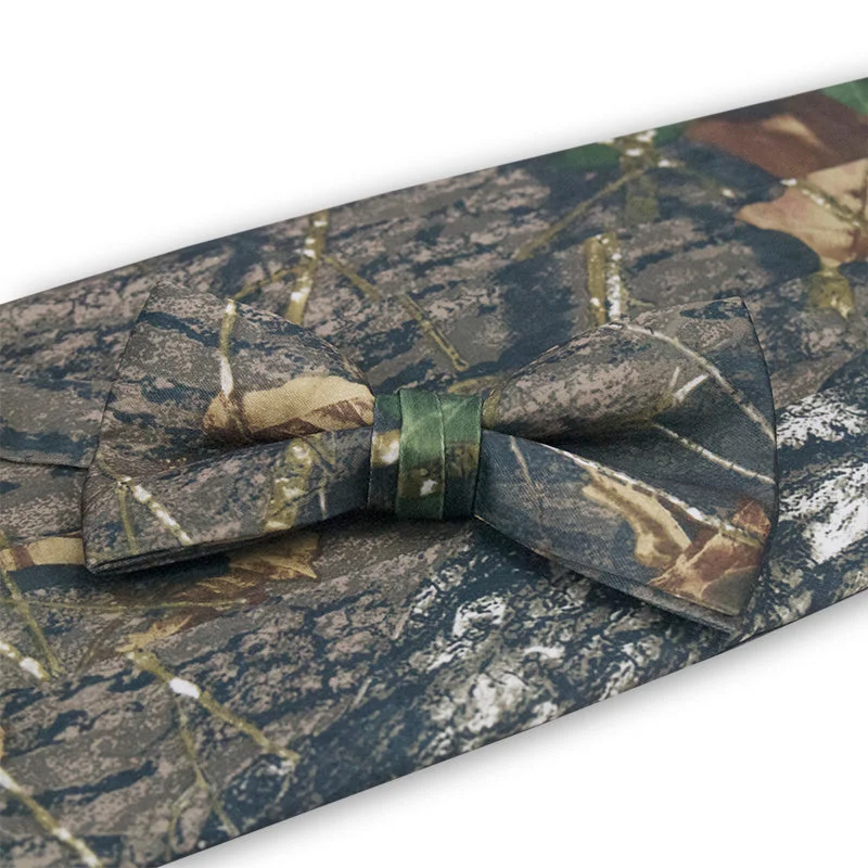 New Camoflauge Bow Tie & Cummerbund