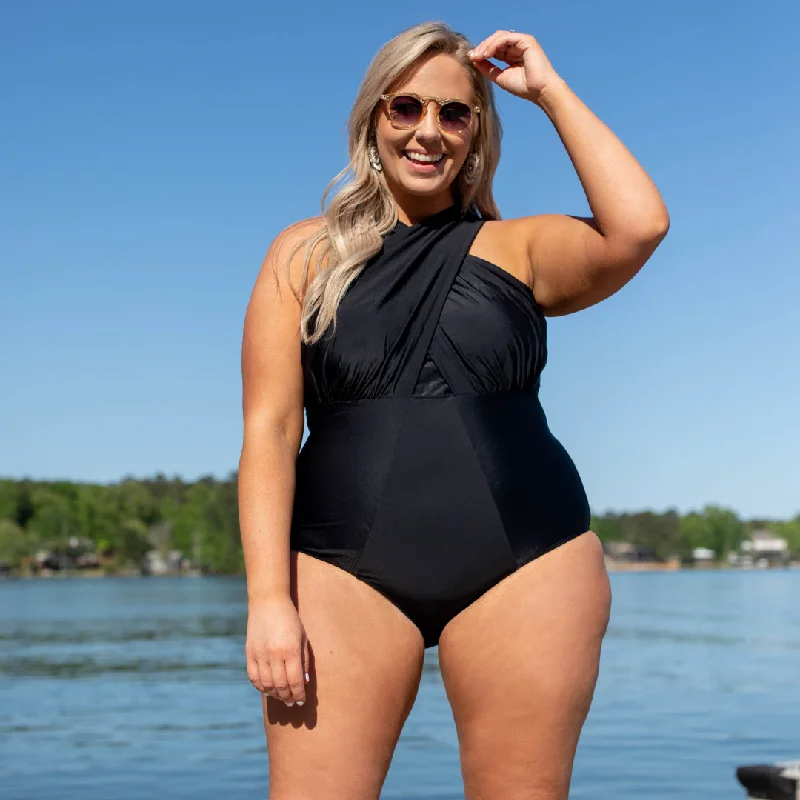 Sandy Beach Swimsuit, Black