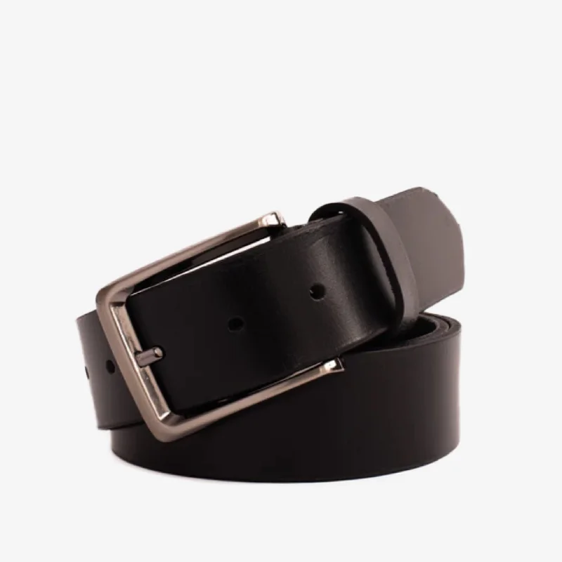 The Mercury Black Calfskin Belt