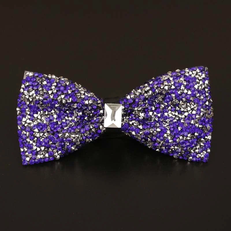 Men's Business Wedding Groom Diamond Bow Tie