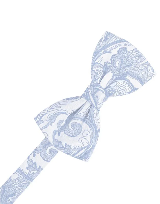 Light Blue Tapestry Bow Tie