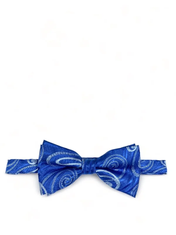 Blue Wild Paisley Design Bow Tie