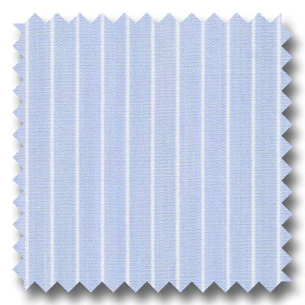 Light Blue Stripe 2Ply Broadcloth - Custom Dress Shirt