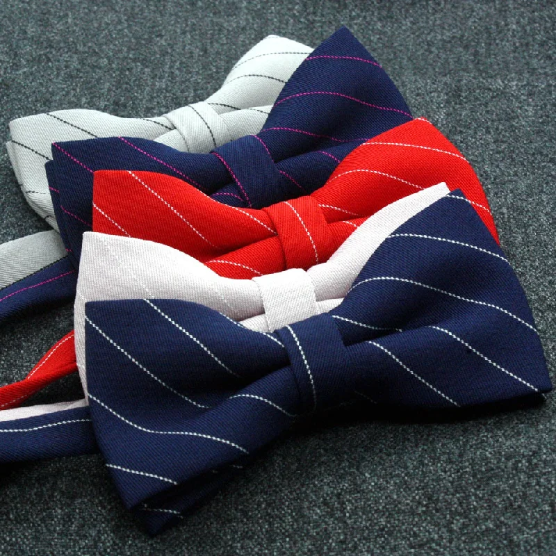 Business Striped Bowtie