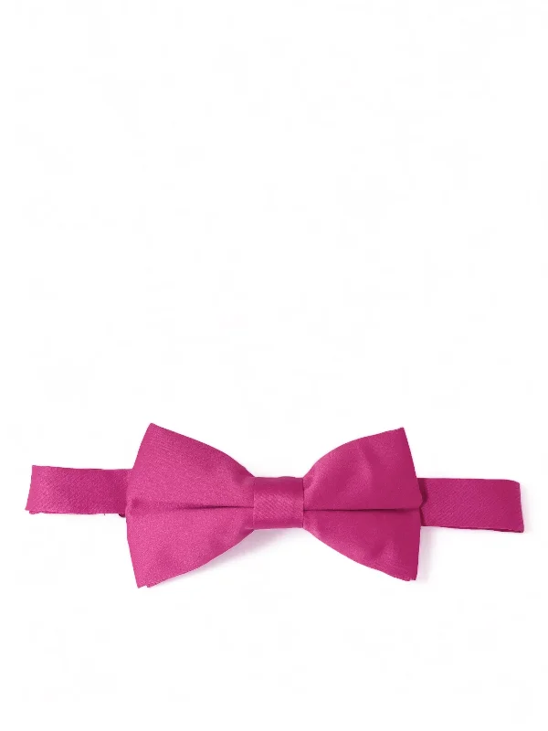 Classic Solid Hot Pink Bow Tie