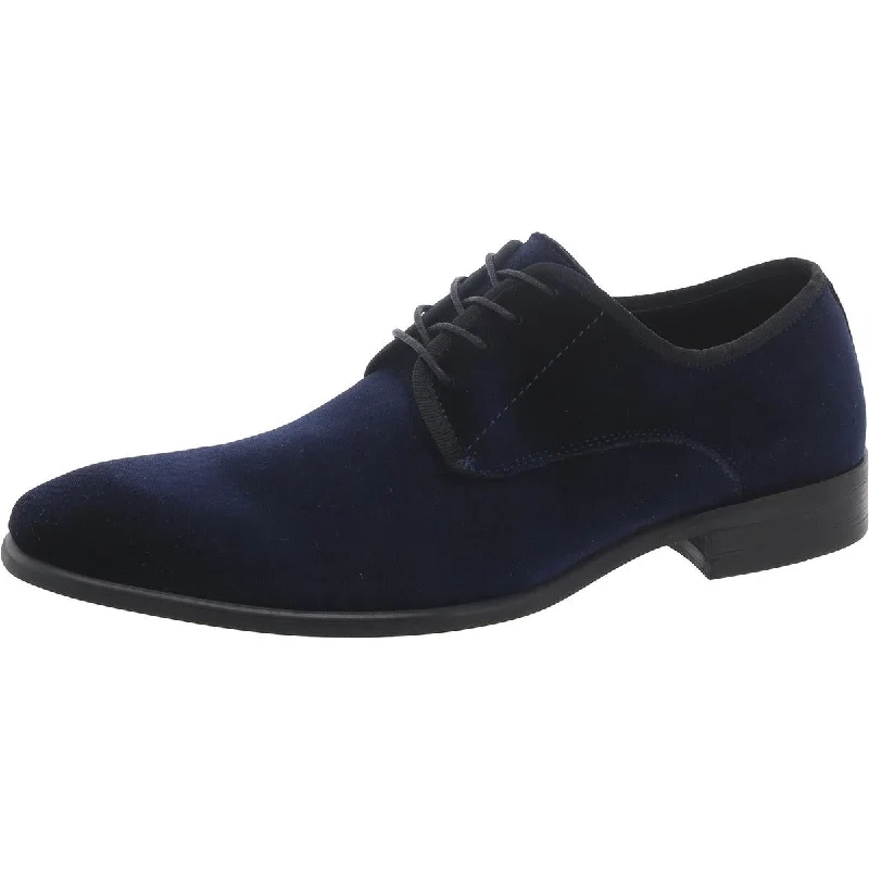 Brytonn Mens Velvet Lace-Up Derby Shoes