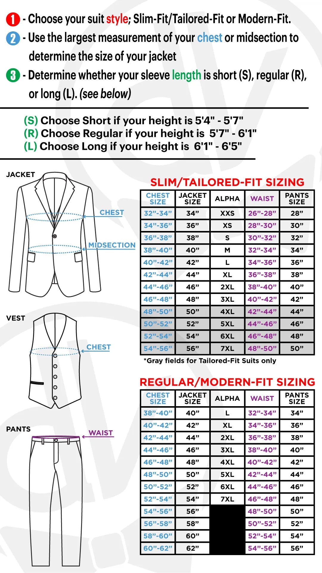 Suit18 3-Piece Tailored-Fit Suit