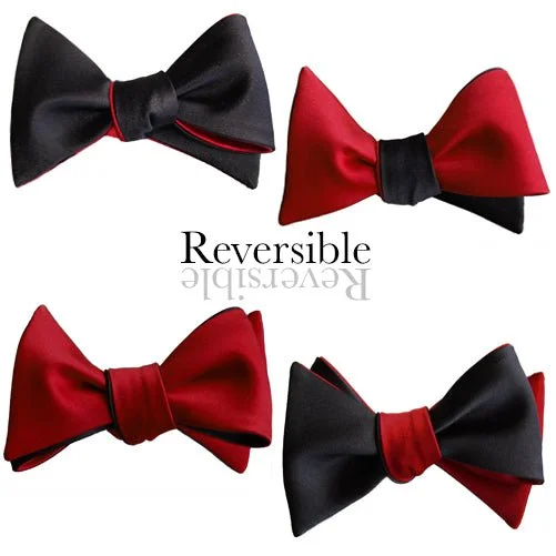 Red and Black Butterfly Bow Tie