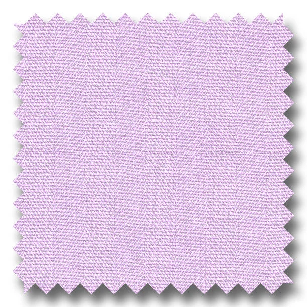 Lavender Solid 2Ply Mini Herringbone - Custom Dress Shirt