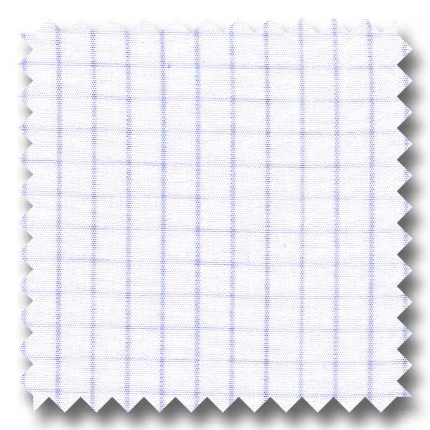 Light Blue Check 2Ply Broadcloth - Custom Dress Shirt