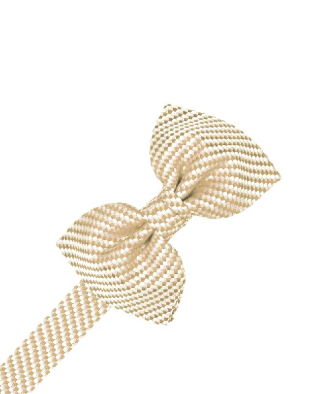 Light Champagne Venetian Bow Tie