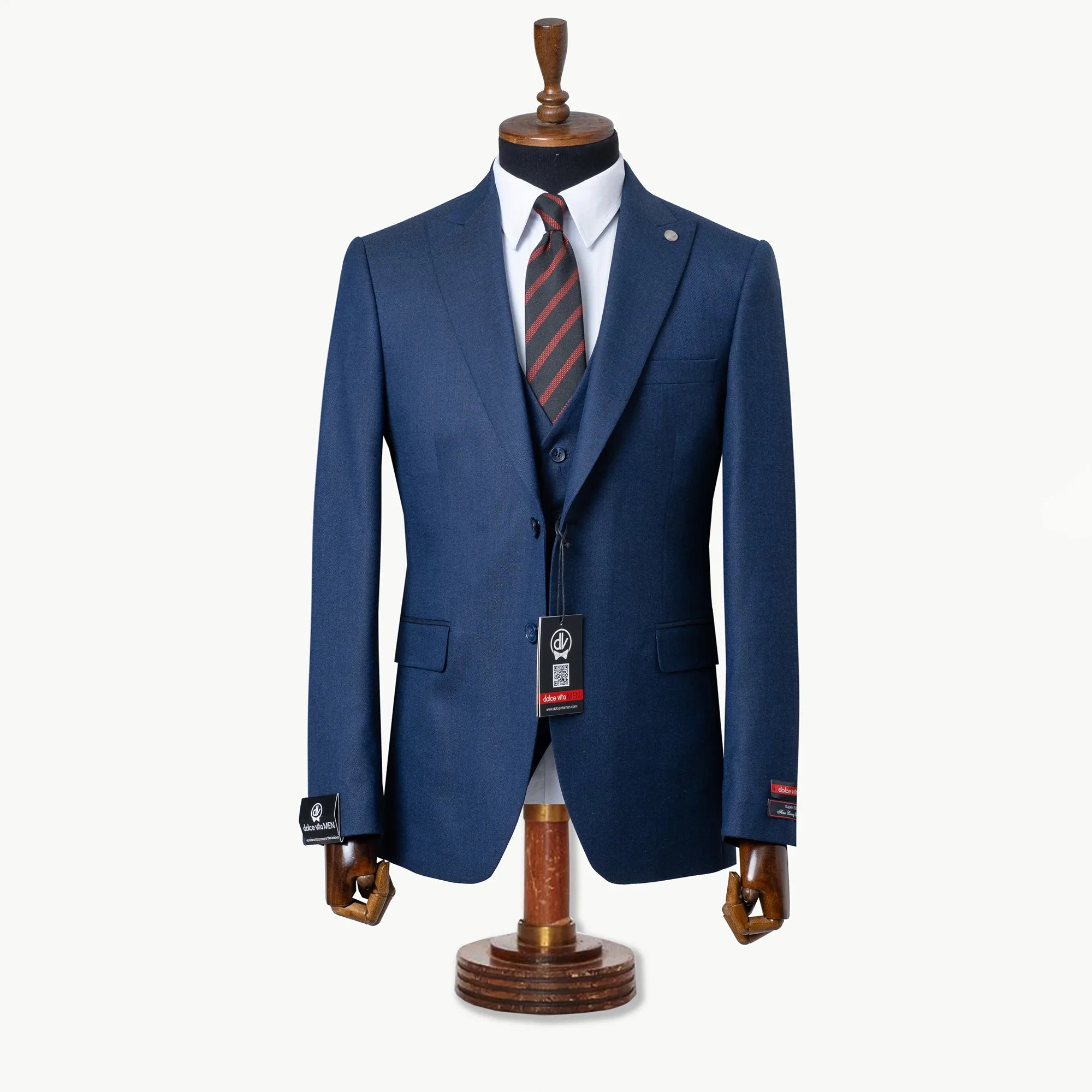 Hugo | Navy Blue 3-Piece Tailored-Fit Suit