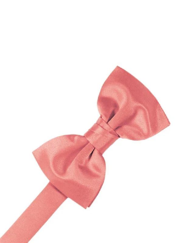 Guava Luxury Satin Bow Tie