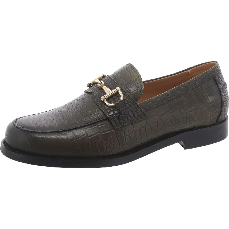 Wallace Mens Leather Bit Loafers