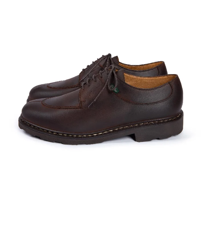 Paraboot Avignon Nubuck Shoe: Dark Brown