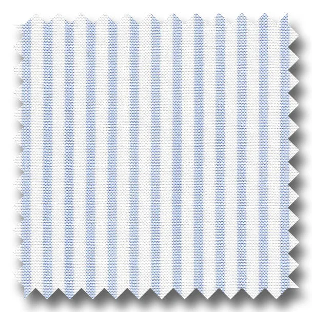 Light Blue Stripe 2Ply Broadcloth - Custom Dress Shirt