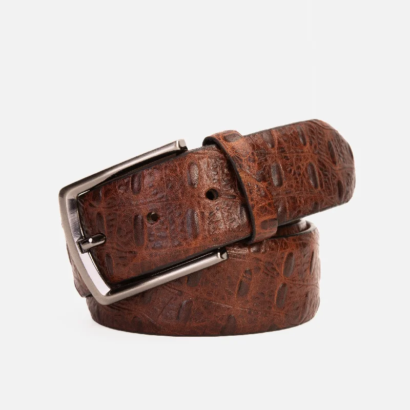 The Randor Brown Leather Belt