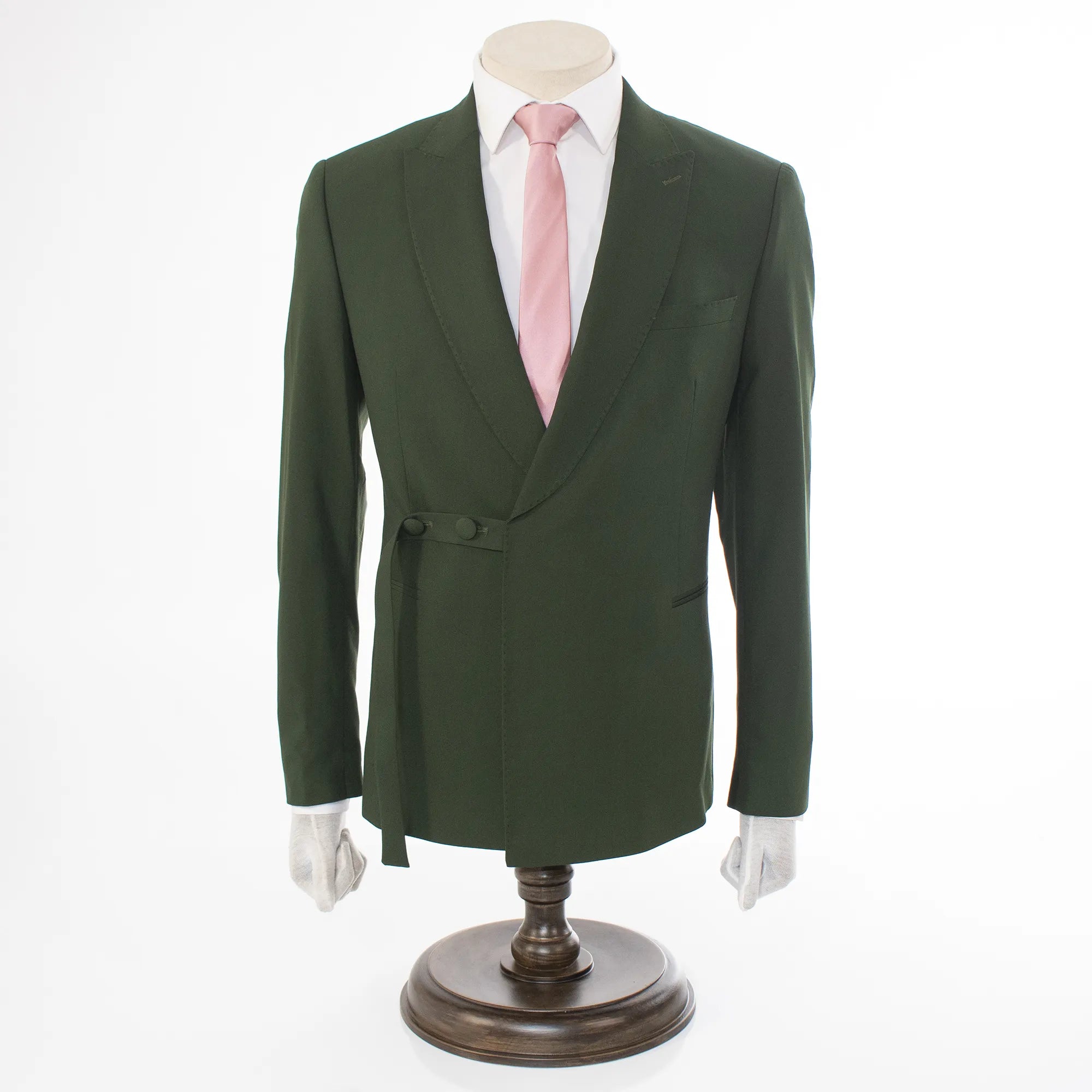 Hunter Green Strapped 2-Piece Slim-Fit Suit