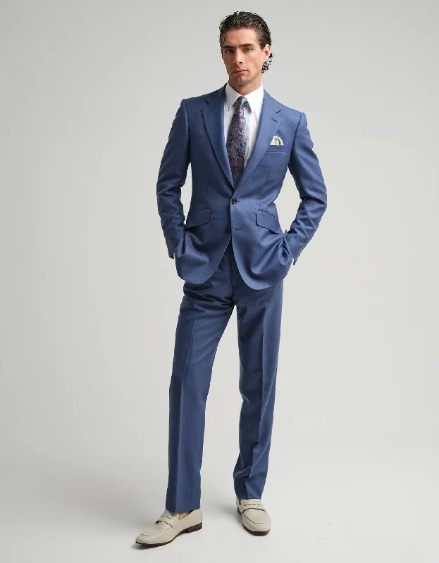 Airforce Blue Twill 2 Piece Suit