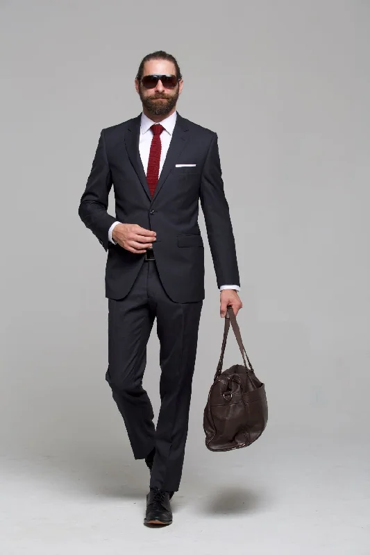 Savile Row Classic Plain Charcoal Suit