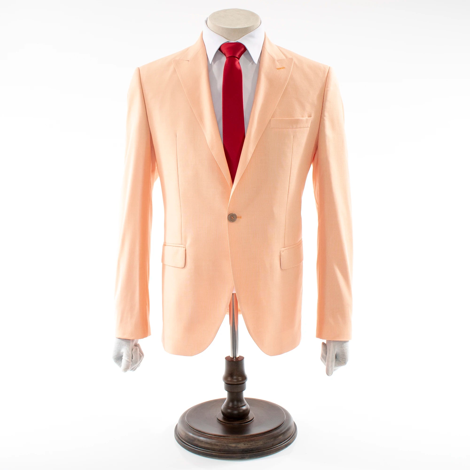 Peach 2-Piece Tailored-Fit Suit