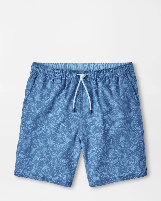 MEZCAL MAYHEM SWIM TRUNK - MOON BLUE