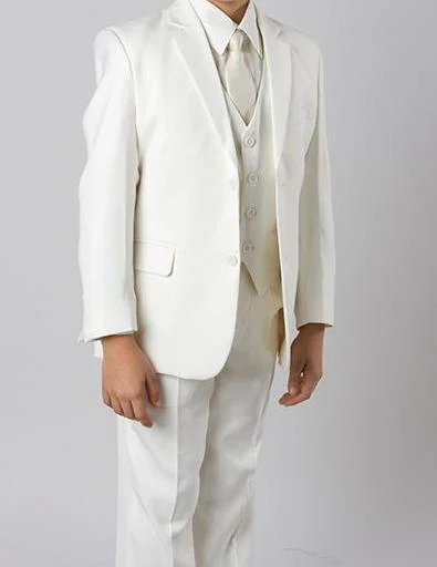 Classic Boy Suit 5 Piece Set Off White