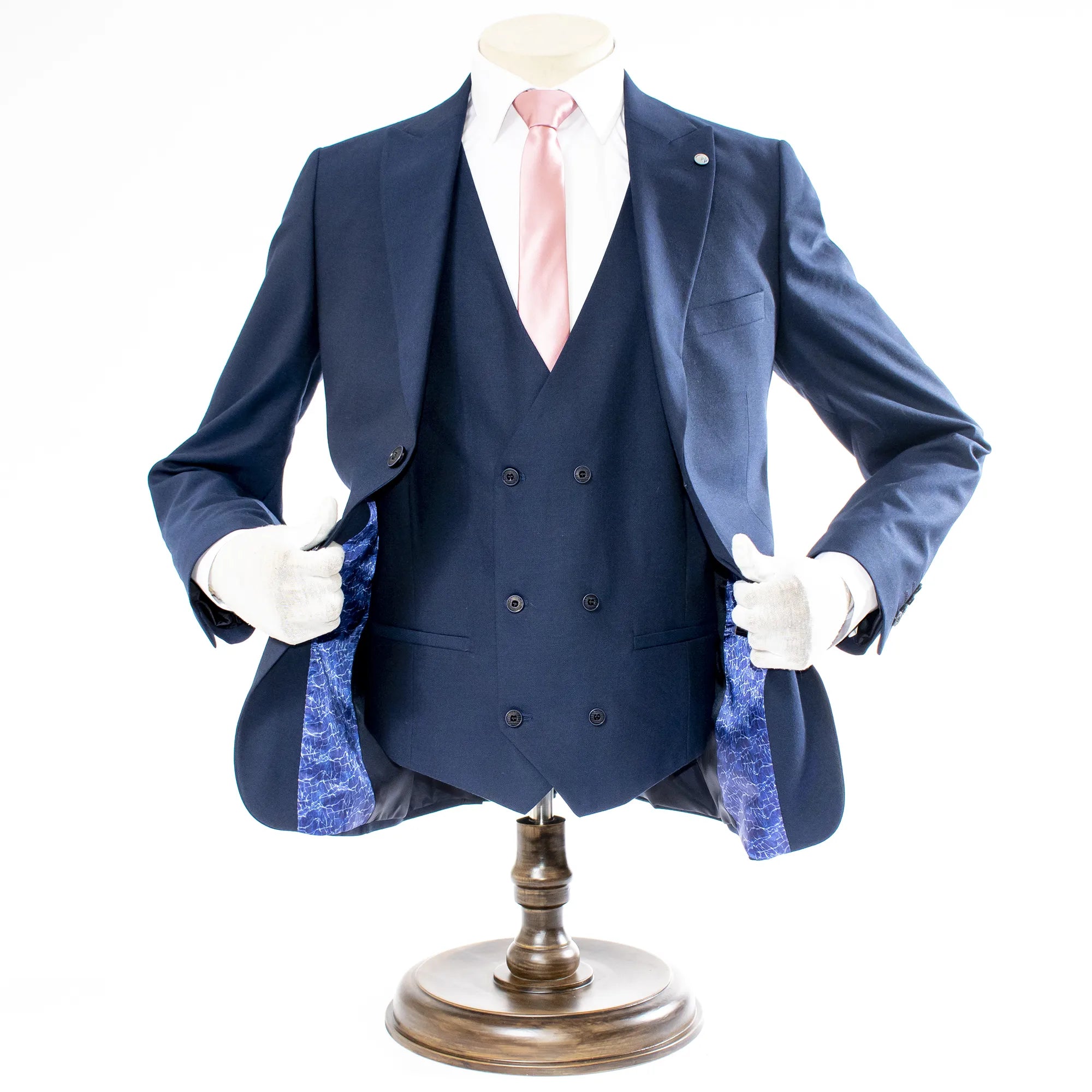 Navy 3-Piece Tailored-Fit Suit