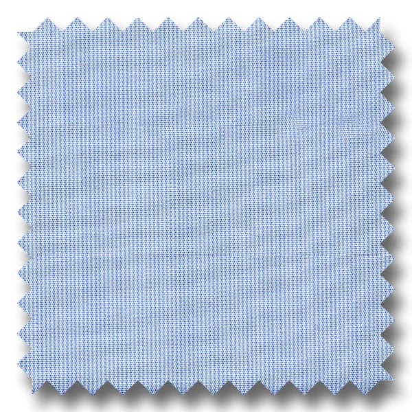 Light Blue Mini Stripe 170 2Ply Broadcloth - Custom Dress Shirt