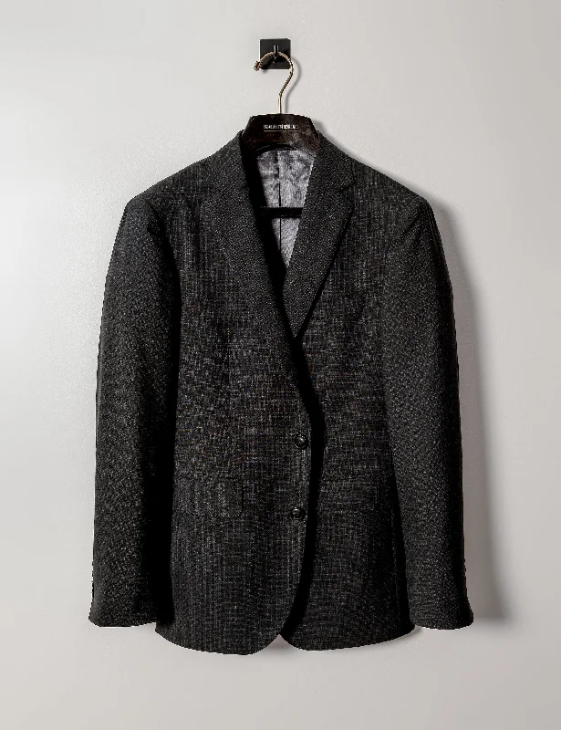 BKT50 Tailored Jacket in Super 130s Plainweave - Black Dusk