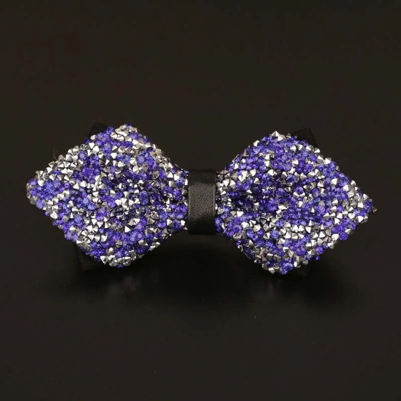 Men's Business Wedding Groom Diamond Bow Tie