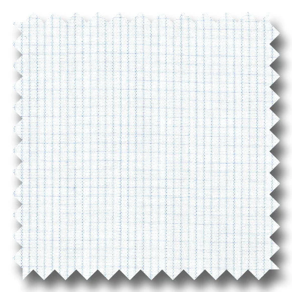 Light Blue Check 2Ply Broadcloth - Custom Dress Shirt