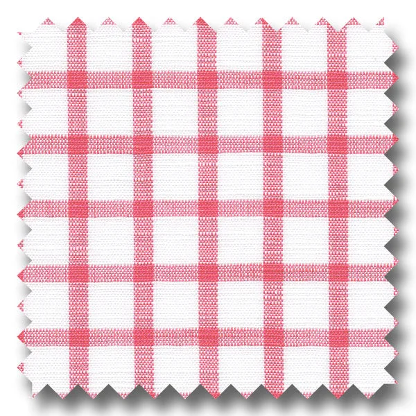 Pink Check 170 2Ply Linen - Custom Dress Shirt