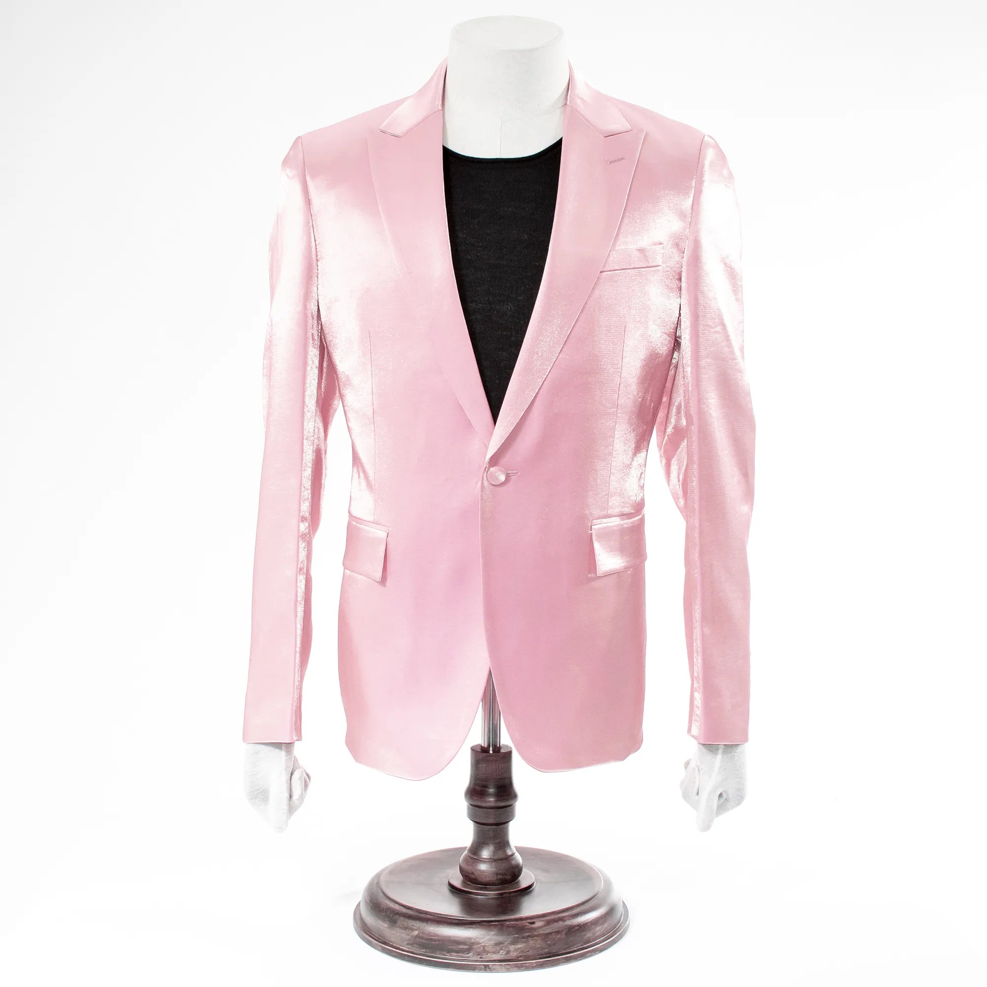 Blush Metallic 2-Piece Slim-Fit Suit