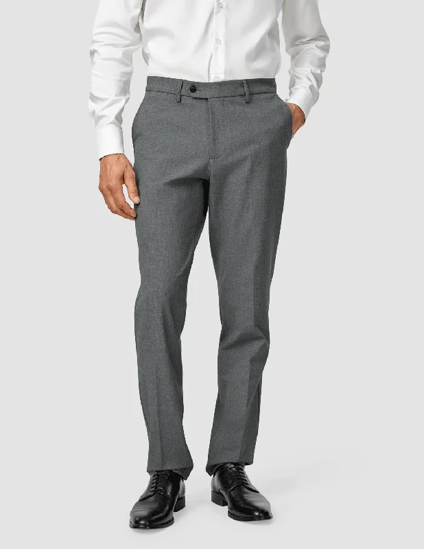 Essential Suit Pants Regular Dark Grey Melange