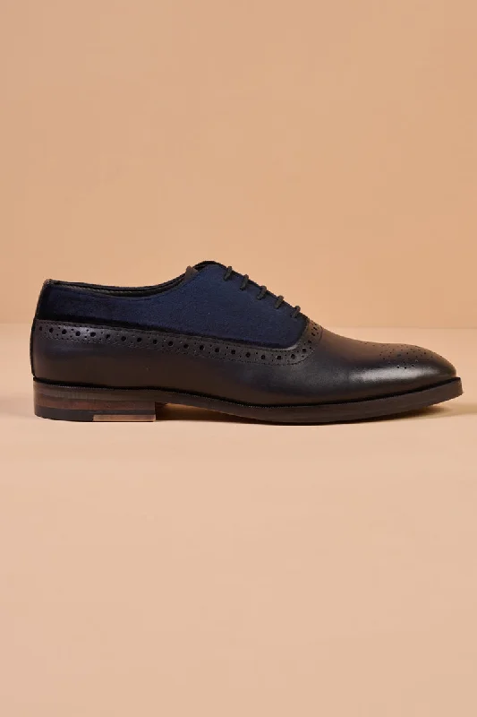 Navy Classic Lace Up Brogue