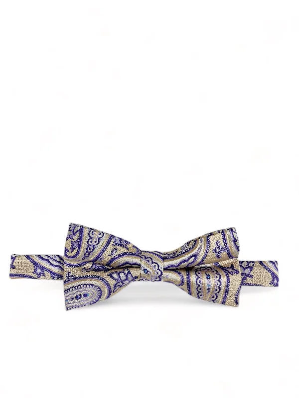 Sunset Gold Rough Paisley Men's Bow Tie