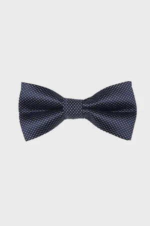 Patterned Navy Bow Tie, Navy 34