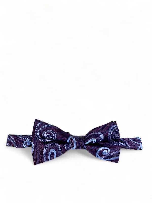 Purple Wild Paisley Design Bow Tie