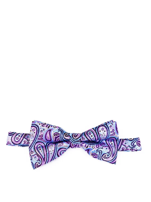 Purple Heart Extraordinary Paisley Bow Tie