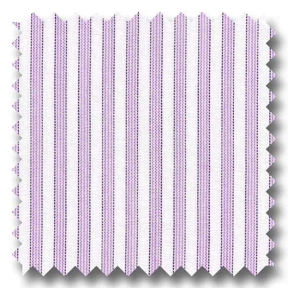 Lavender and Black Stripe 2Ply Broadcloth - Custom Dress Shirt