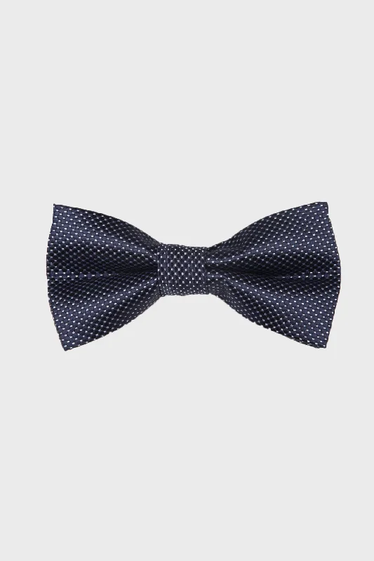 Patterned Navy Bow Tie, Navy 30