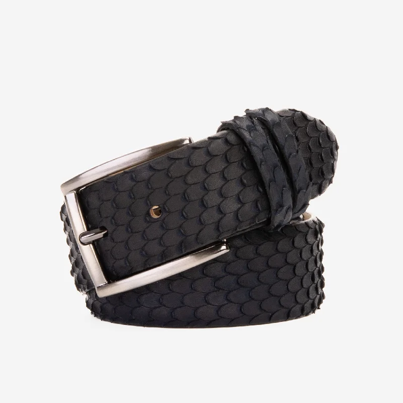 The Majesty Navy Blue Leather Belt