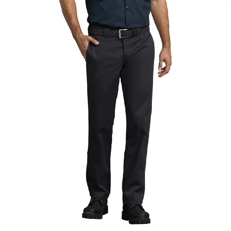 Dickies Men's Slim Fit Straight Leg Work Pant_Black