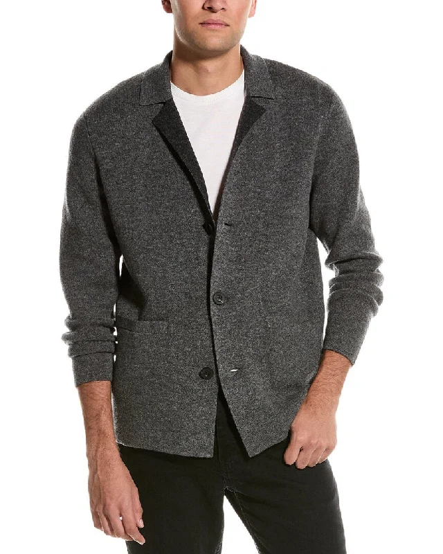 Autumn Cashmere Double Knit Wool & Cashmere-Blend Blazer